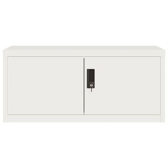 Berkfield Home Durable File Cabinet White 90x40x40 cm Steel | Size: 90 x 40 x 40 cm