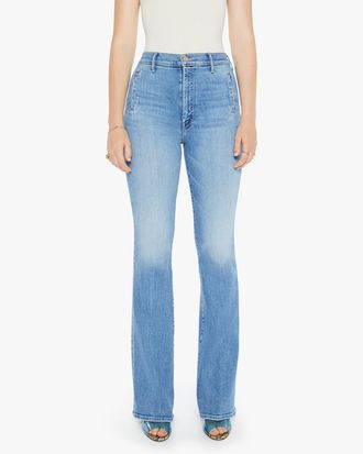 Mother Drama Flared Leg Jeans In Tasty Waves