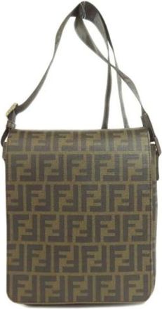 Fendi Pre-owned Cross Body Bags, female, Brown, Size: ONE SIZE Pre-owned Vintage Shoulder Bag