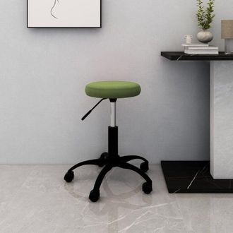 vidaXL Vidaxl - Silla De Oficina Giratoria De Terciopelo Verde Claro