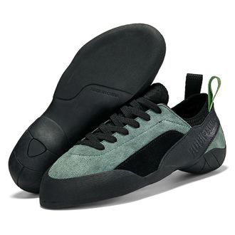 Generic Rock Climbing Shoes for Men - Rock Climbing and Boulder Shoes for Indoor Outdoor - Women Durable Rubber Climbing Shoe (Black Green,10.5)