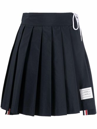Thom Browne Mini plooirok - Blauw