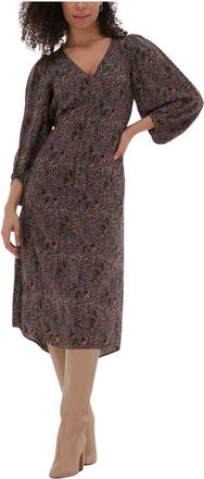 Vanessa Bruno Vahina Jurk Dames Midi Jurk - Dames - Casual kleedjes - Veelkleurig - 2XS - Kleedjes