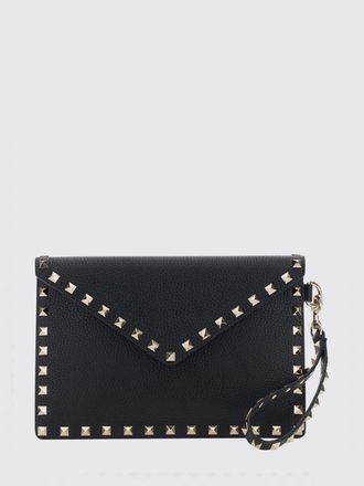 Valentino Garavani Pochette a busta Rockstud in pelle a grana con borchie