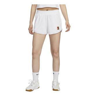 Nike (WMNS) NikeCourt Heritage Mid-Rise French Terry Tennis Shorts Asia Sizing White FQ2283-100