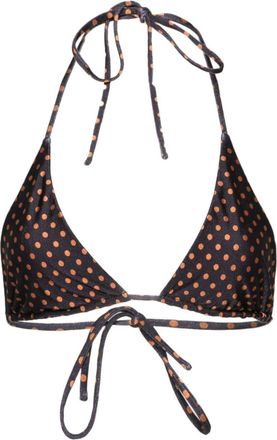 Faithfull The Brand Lattea polka-dot bikini top - women - Elastane/Nylon - S - Grey