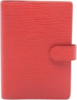 Louis Vuitton Pre-owned Agenda PM Epi Notebook Cover - Dames - Vintage Accessoires - Rood - ONE Size - Leer - Vintage