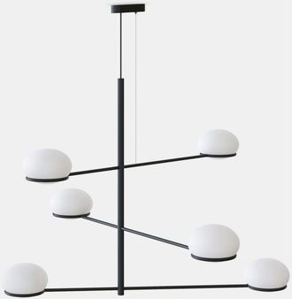 Leds - C4 Leds C4 Coco Chandelier Colgante Con Varios Brazos Negro, Blanco E14