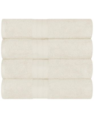 Superior Cotton Solid Highly-Absorbent 4Pc Luxury Bath Towel Set