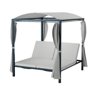 Blumfeldt Blumfeldt Tumbona Doble Xl Eremitage Protecci&oacute;n Solar Hasta 2 Personas Armaz&oacute;n De Aluminio Resistente A La Intemperie