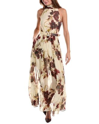 Nicholas Lucia Silk-Blend Midi Dress