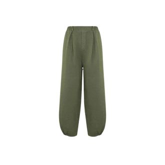 Manila Grace Mujer, Pantalones, Verde, Talla: S