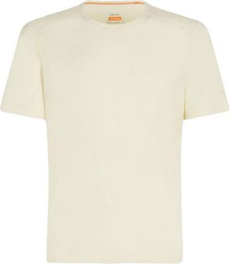 Icebreaker 200 Oasis S/S Crewe Merinounterw&auml;sche f&uuml;r Herren | beige/wei&szlig;