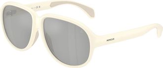 Moncler ME8001 HALCYONNE 50028V Mens Sunglasses Yellow Size 60