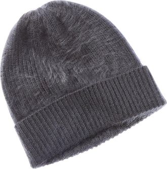 Sofiacashmere Sofiacashmere Brushed Cashmere Chunky Rib Hat
