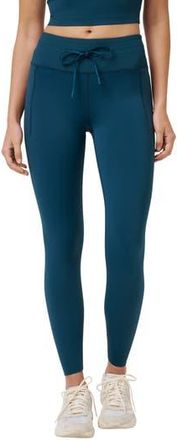 Travis Mathew Moveknit Drawstring Waist Leggings in Reflecting Pond at Nordstrom Rack, Size X-Large