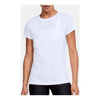 Under Armour (WMNS) Under Armour Velocity Solid Crew Short Sleeve T-Shirt White 1298706-100