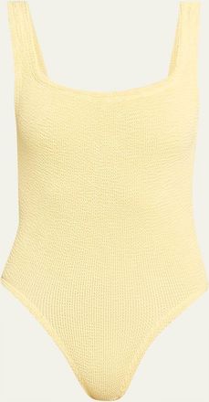 Hunza G Square-Neck One-Piece Swimsuit
