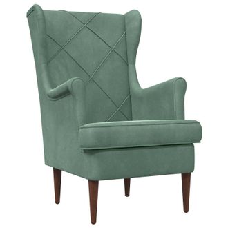 vidaXL Sill&oacute;n Verde Mar Terciopelo Vidaxl