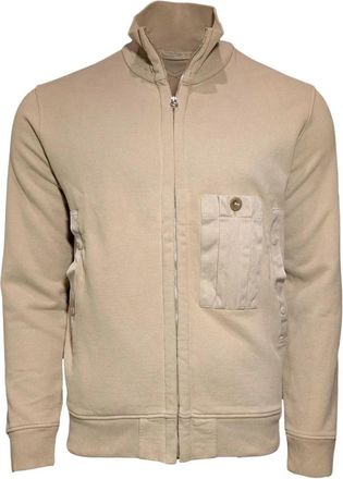 Ten c Sweatshirts & Hoodies - Heren - Vesten met rits - Beige - M - Hoodies & sweatvesten