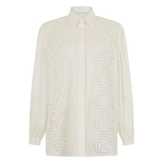 Alberta Ferretti Alberta Ferretti, Shirts, female, White, Size: 2XL Elegant Shirt
