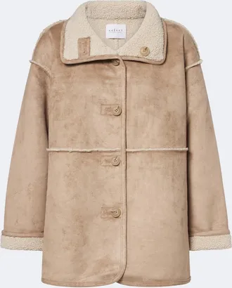 Velvet Shona teddy-trimmed jacket