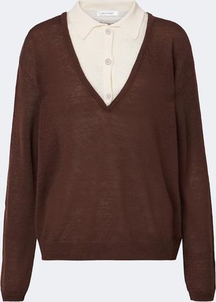 Aya Muse Jersey Eirae de lino con paneles