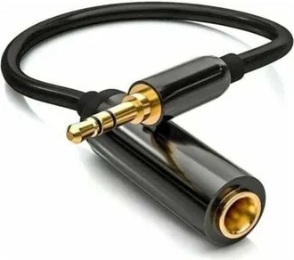 OEM Cable Adaptador De Jack Est&eacute;reo De 3,5 Mm A Jack Hembra De 6,35 Mm, Conector Chapado En Oro, Carcasa De Aluminio, Para Auriculares, Port&aacute;tiles, Guitar