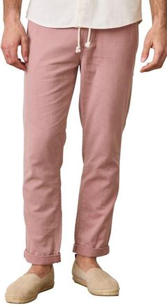 Marine Layer Saturday Stretch Beach Pants in Faded Brick at Nordstrom, Size Xx-Large