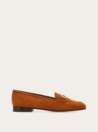 Ferragamo Women Gancini ornament moccasin Brown Size 2.5