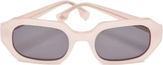 Le Specs Occhiali da sole La Dolce Vita scolpiti - Rosa