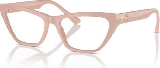 Jimmy Choo London 52mm Cat Eye optical glasses in Pink at Nordstrom
