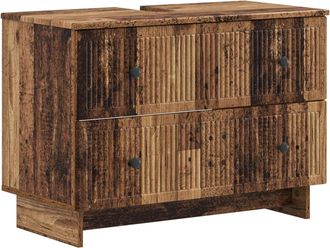 vidaXL Mueble De Lavabo Para Ba&ntilde;o Ede Madera Envejecida Vidaxl
