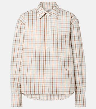 Victoria Beckham Ellis checked cotton shirt