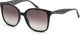 Ferragamo Ferragamo Womens 56mm Black Sunglasses
