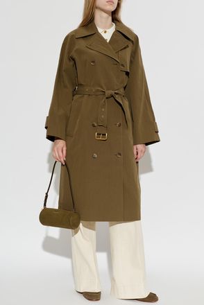 Michael Michael Kors Double-breasted Coat, Womens, Green