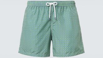Fedeli Madeira printed swim trunks