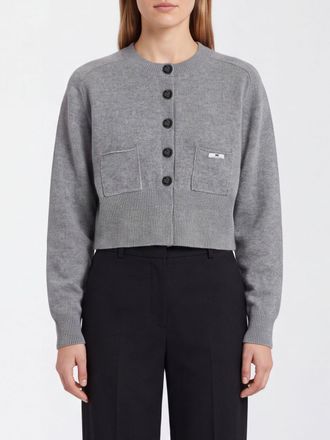 Elisabetta Franchi Cropped Wool and Cashmere Blend Cardigan