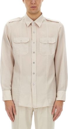 Tom Ford Cotton And Silk Military Shirt