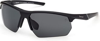 Timberland TB00056 Polarized 02D Mens Sunglasses Black Size 73