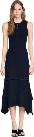 Sandro Fancy pointelle dress in Black at Nordstrom, Size 36