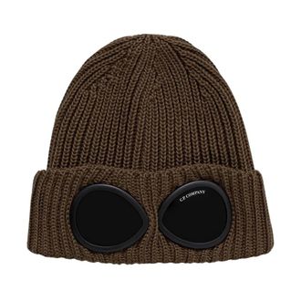 C.P. Company C.p. Company - Goggle Beanie - unisex - Accessoires - Groen - Maat: ONE Size Wol