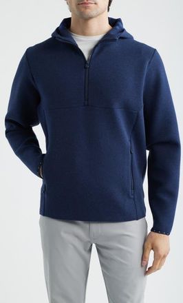 Greyson Calgary Quarter Zip Hoodie in Maltese Blue at Nordstrom, Size Xx-Large