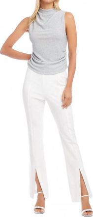 Fifteen Twenty Front Slit Pants In Off White