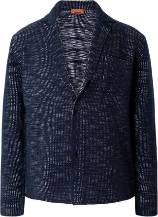 Missoni textured single-breasted blazer - Blue