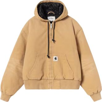 Carhartt Work in Progress Dusty H Dearborn Canvas Hooded Quilted Jacket