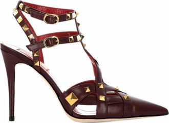 Valentino Garavani Red Studdy Leather Pumps