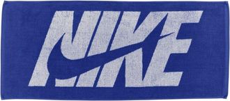 Nike Uniseks trainingshanddoek met grafische jacquard voor volwassenen (Blauwdruk)