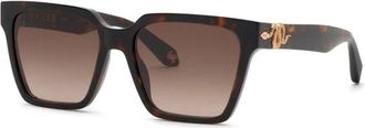 Roberto Cavalli Src 153M 743Y Zonnebril - unisex - Zonnebrillen - Bruin - 56 MM - Accessoires