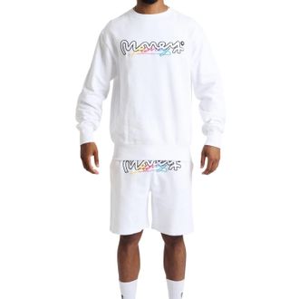 Money Clothing Heren Chop Vice Crew Hals Sweatshirt (Wit)